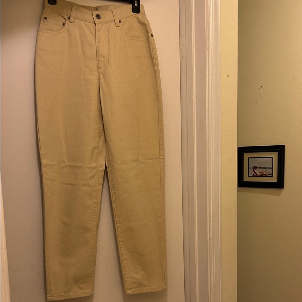 Light Yellow Lizwear Jeans High-Waisted Pants